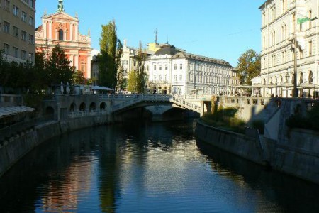 Canal do rio Lubliana, Eslovénia